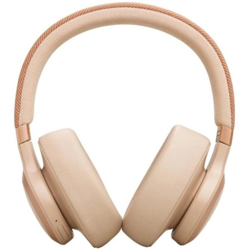 Гарнитура накладные JBL Live 770NC бежевый беспроводные bluetooth оголовье (JBLLIVE770NCBLU)