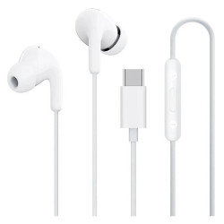 Гарнитура внутриканальные Xiaomi Type-C Earphones 1.25м белый проводные крепление за ухом (BHR8931GL)
