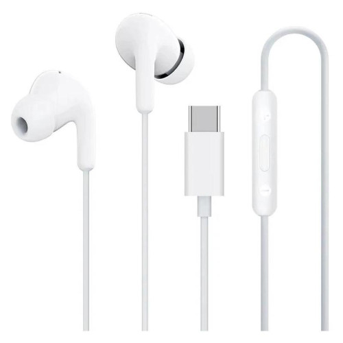 Гарнитура внутриканальные Xiaomi Type-C Earphones 1.25м белый проводные крепление за ухом (BHR8931GL)