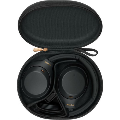Гарнитура накладные Sony WH-1000XM4 1.2м черный беспроводные bluetooth оголовье (WH-1000XM4/B)