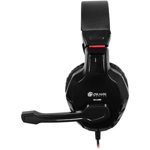 Наушники с микрофоном Oklick HS-L320G Phoenix черный/красный 1.9м мониторные оголовье (359482)
