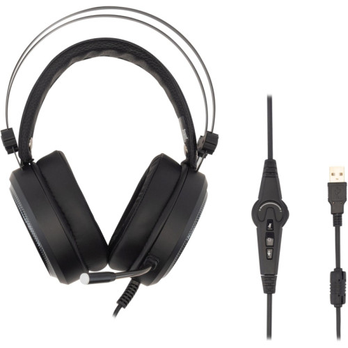 Наушники с микрофоном Oklick HS-L810G ANONYMOUS черный 2.2м мониторные оголовье (1460164) Наушники с микрофоном Oklick HS-L810G ANONYMOUS черный 2.2м мониторные оголовье (1460164)