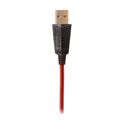 Игровые наушники с микрофоном SVEN AP-U988MV, черный-красный (USB, LED, 7.1)