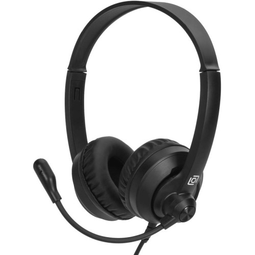 Наушники с микрофоном Оклик HS-M500 черный 1.8м накладные оголовье (1900379)