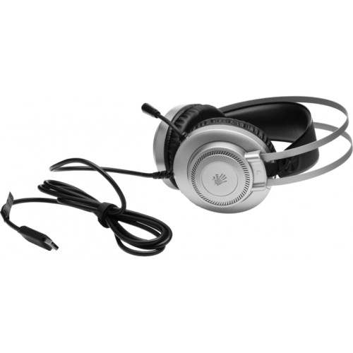 Наушники с микрофоном A4Tech Bloody J200S серый 2м мониторные USB оголовье (J200S) Наушники с микрофоном A4Tech Bloody J200S серый 2м мониторные USB оголовье (J200S)