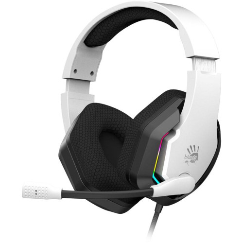 Наушники с микрофоном A4Tech Bloody G260p белый/черный 2м мониторные USB оголовье (G260P)
