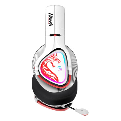 Наушники с микрофоном A4Tech Bloody MR720 белый/красный мониторные BT/Radio оголовье (MR720 NARAKA) Наушники с микрофоном A4Tech Bloody MR720 белый/красный мониторные BT/Radio оголовье (MR720 NARAKA)