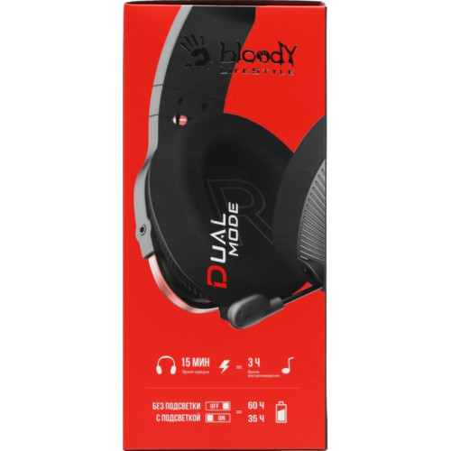 Наушники с микрофоном A4Tech Bloody MR710 черный 1.5м мониторные BT/Radio оголовье (MR710 BLACK) Наушники с микрофоном A4Tech Bloody MR710 черный 1.5м мониторные BT/Radio оголовье (MR710 BLACK)