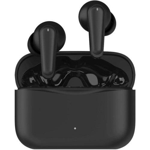 Гарнитура внутриканальные Hyundai H-EP203 черный беспроводные bluetooth в ушной раковине (HEP203B)