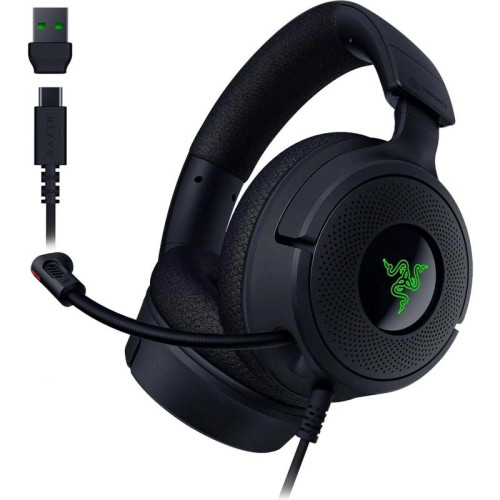 Наушники с микрофоном Razer Kraken V4 X черный 2.0м мониторные USB оголовье (RZ04-05180100-R3M1)