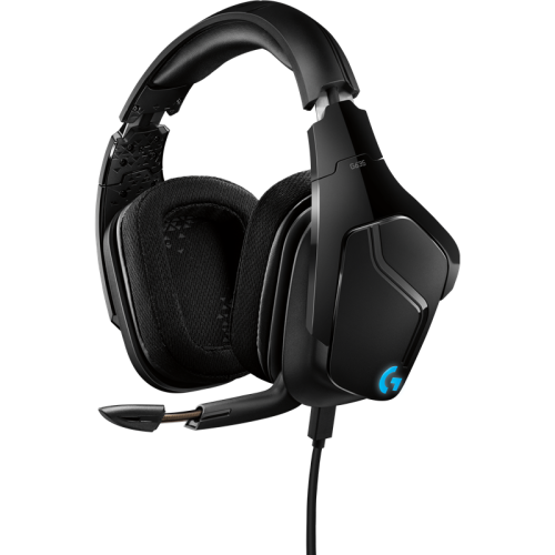 Наушники с микрофоном Logitech G635 Lightsync черный 2.8м накладные оголовье (981-000750)