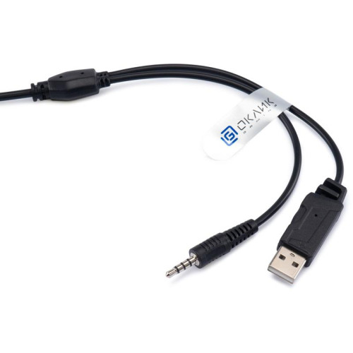 Наушники с микрофоном Oklick HS-L300G черный 2.2м мониторные оголовье (1796949)