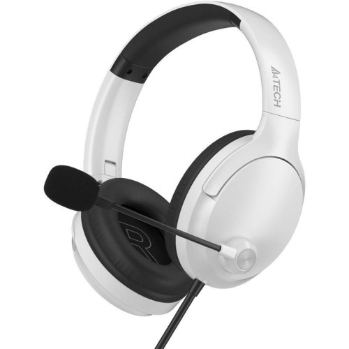 Наушники с микрофоном A4Tech Fstyler FH280U белый 2м мониторные USB оголовье