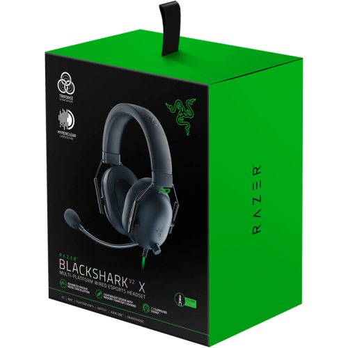 Наушники с микрофоном Razer Blackshark V2 X черный 1.3м мониторные оголовье (RZ04-03240100-R3M1) Наушники с микрофоном Razer Blackshark V2 X черный 1.3м мониторные оголовье (RZ04-03240100-R3M1)