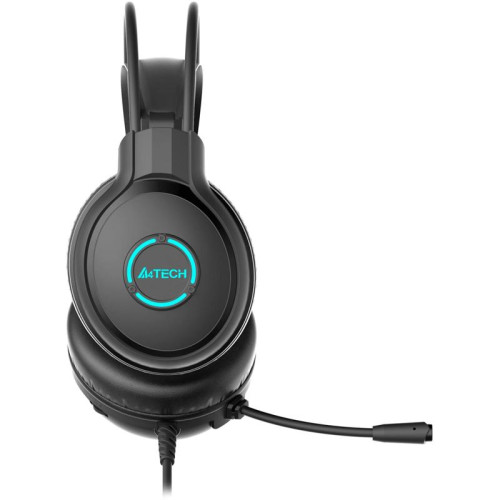 Наушники с микрофоном A4Tech Fstyler FH300U черный 2м мониторные USB оголовье (FH300U BLACK)