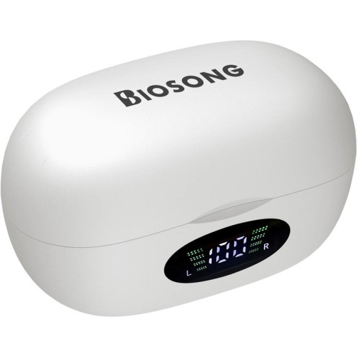 Гарнитура вкладыши A4Tech Biosong B5 TWS белый беспроводные bluetooth клипса (B5)