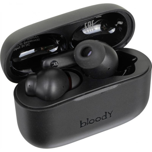 Гарнитура внутриканальные A4Tech Bloody M30 черный беспроводные bluetooth в ушной раковине (M30 (BLACK))