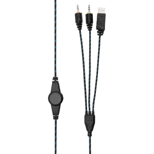 Наушники с микрофоном Oklick HS-L400G ZEUS черный/синий 2.2м мониторные оголовье (359480) Наушники с микрофоном Oklick HS-L400G ZEUS черный/синий 2.2м мониторные оголовье (359480)