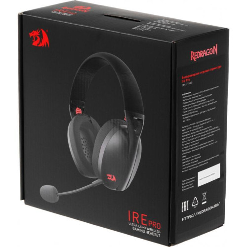 Нaушники WIRELESS 2.4GHZ/BT BLACK IRE PRO 71535 REDRAGON