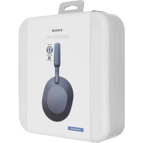 Гарнитура мониторные Sony WH-1000XM5 1.2м синий беспроводные bluetooth оголовье (WH-1000XM5/L)
