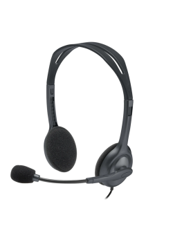 Наушники с микрофоном Logitech H111 серый 2.35м накладные оголовье (981-000594)