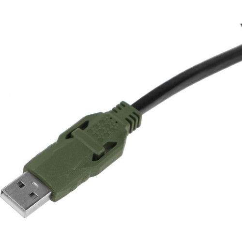 Наушники с микрофоном A4Tech Bloody J450 черный/зеленый 1.8м мониторные оголовье (J450)
