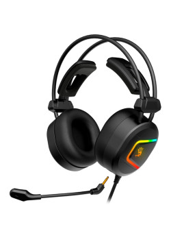 Наушники с микрофоном A4Tech Bloody MC750 черный 2.3м мониторные USB оголовье (MC750 BLACK)
