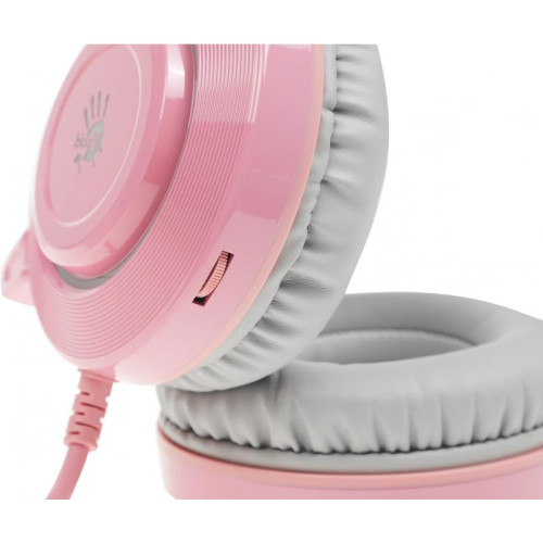Наушники с микрофоном A4Tech Bloody G521 розовый 2.3м мониторные USB оголовье (G521 ( PINK ))