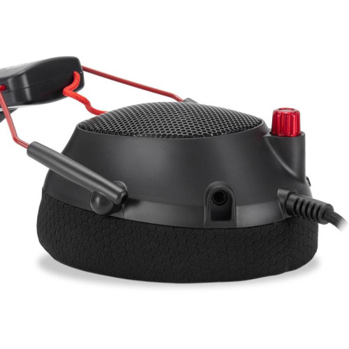 Наушники с микрофоном Oklick HS-L305G черный/красный 2м мониторные оголовье (2060511)