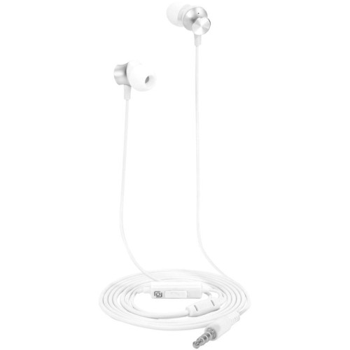 Гарнитура внутриканальные Oklick HS-S-240 1.2м белый проводные в ушной раковине (SS-E086)