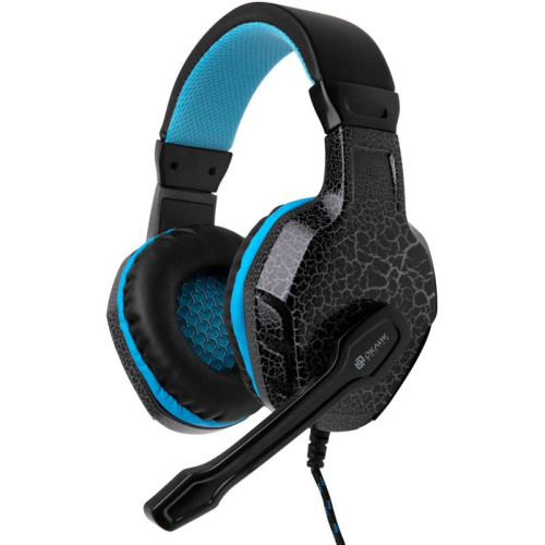 Наушники с микрофоном Oklick HS-L400G ZEUS черный/синий 2.2м мониторные оголовье (359480)
