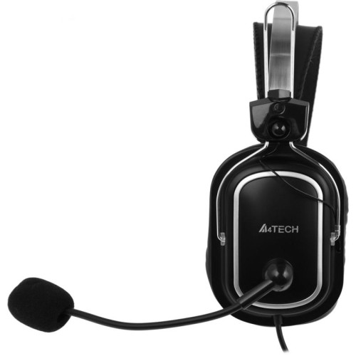Наушники с микрофоном A4Tech HU-50 черный 2м накладные USB оголовье