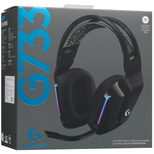 Гарнитура/ Logitech Headset G733 LIGHTSPEED Wireless RGB Gaming BLACK Гарнитура/ Logitech Headset G733 LIGHTSPEED Wireless RGB Gaming BLACK