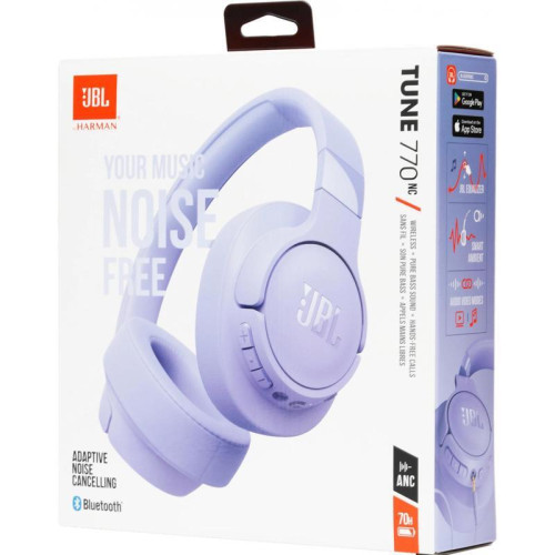 Гарнитура накладные JBL Tune 770NC 1.2м фиолетовый беспроводные bluetooth оголовье (JBLT770NCPUR)