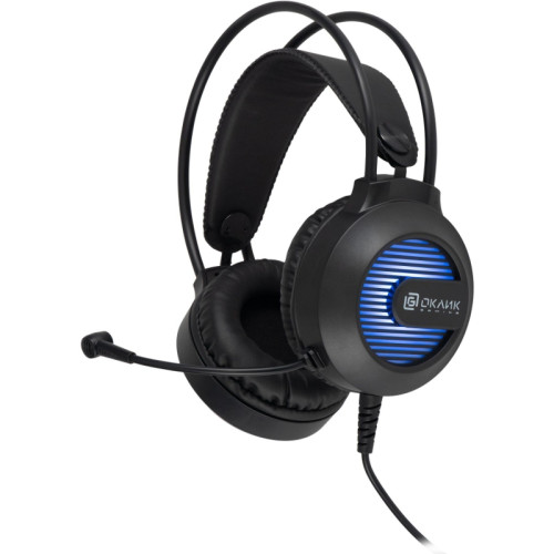 Наушники с микрофоном Oklick HS-L300G черный 2.2м мониторные оголовье (1796949)