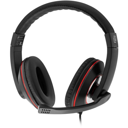 Наушники с микрофоном Oklick HS-L390G DRAGON черный/красный 1.8м мониторные оголовье (1100413)