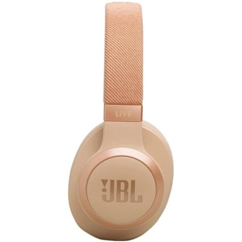 Гарнитура накладные JBL Live 770NC бежевый беспроводные bluetooth оголовье (JBLLIVE770NCBLU)