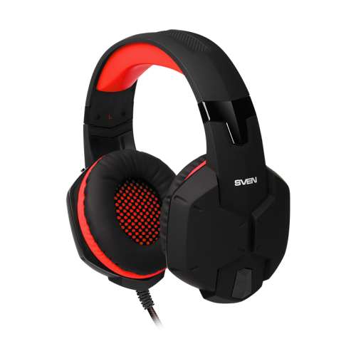 Игровые стереонаушники с микрофоном SVEN AP-G988MV, черный-красный Игровые стереонаушники с микрофоном SVEN AP-G988MV, черный-красный