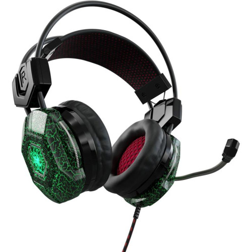 Наушники с микрофоном Oklick HS-L500G TOXIC черный 2.2м мониторные оголовье (472656)