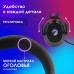 Наушники с микрофоном Oklick HS-L305G черный/красный 2м мониторные оголовье (2060511)
