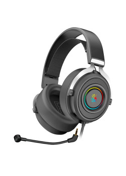 Наушники с микрофоном A4Tech Bloody G535 черный/серебристый 2м мониторные USB оголовье (G535 (BLACK+SILVER) USB)
