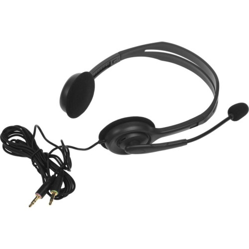 Наушники с микрофоном Logitech H110 серый 1.8м накладные оголовье (981-000271)