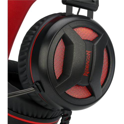 Redragon Игровая гарнитура Minos красный + черный, кабель 2 м Redragon Игровая гарнитура Minos красный + черный, кабель 2 м