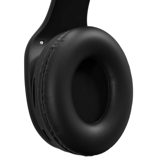 Гарнитура накладные Digma BT-17 черный беспроводные bluetooth оголовье (BT17B)