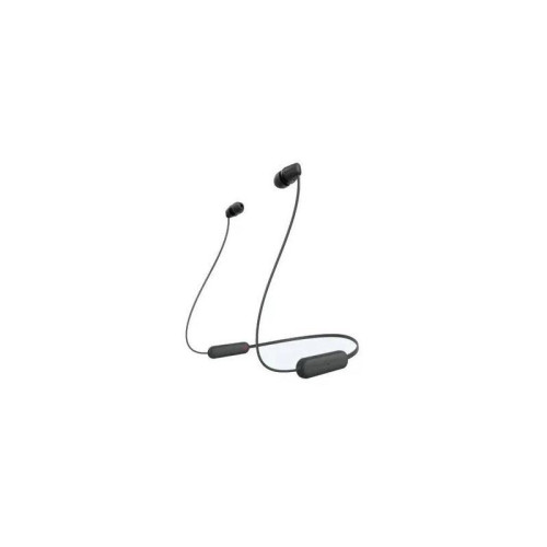 Гарнитура внутриканальные Sony WI-C100 черный беспроводные bluetooth шейный обод