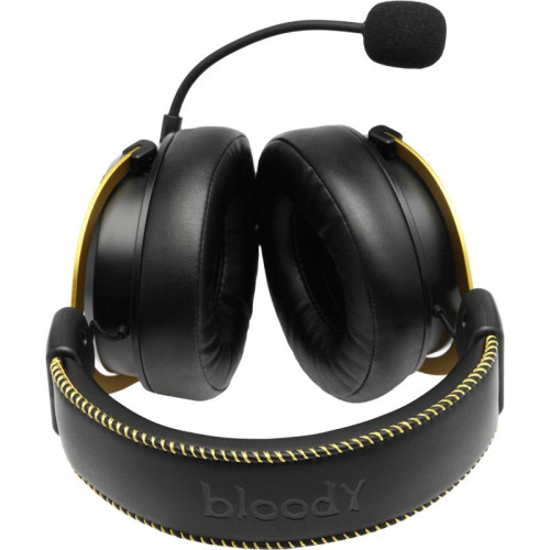 Наушники с микрофоном A4Tech Bloody M590i желтый/серый 1м мониторные USB оголовье (M590I SPORTS LIME)