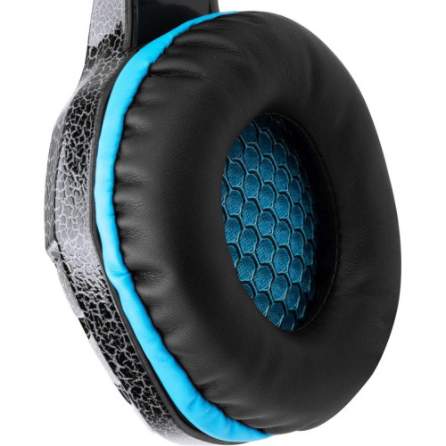 Наушники с микрофоном Oklick HS-L400G ZEUS черный/синий 2.2м мониторные оголовье (359480)