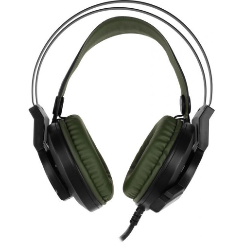 Наушники с микрофоном A4Tech Bloody J450 черный/зеленый 1.8м мониторные оголовье (J450)