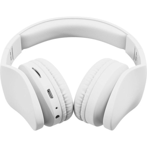 Гарнитура накладные Digma BT-17 белый беспроводные bluetooth оголовье (BT17W)
