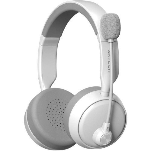 Наушники с микрофоном A4Tech BH230 белый/серый мониторные BT оголовье (BH230 WHITE)